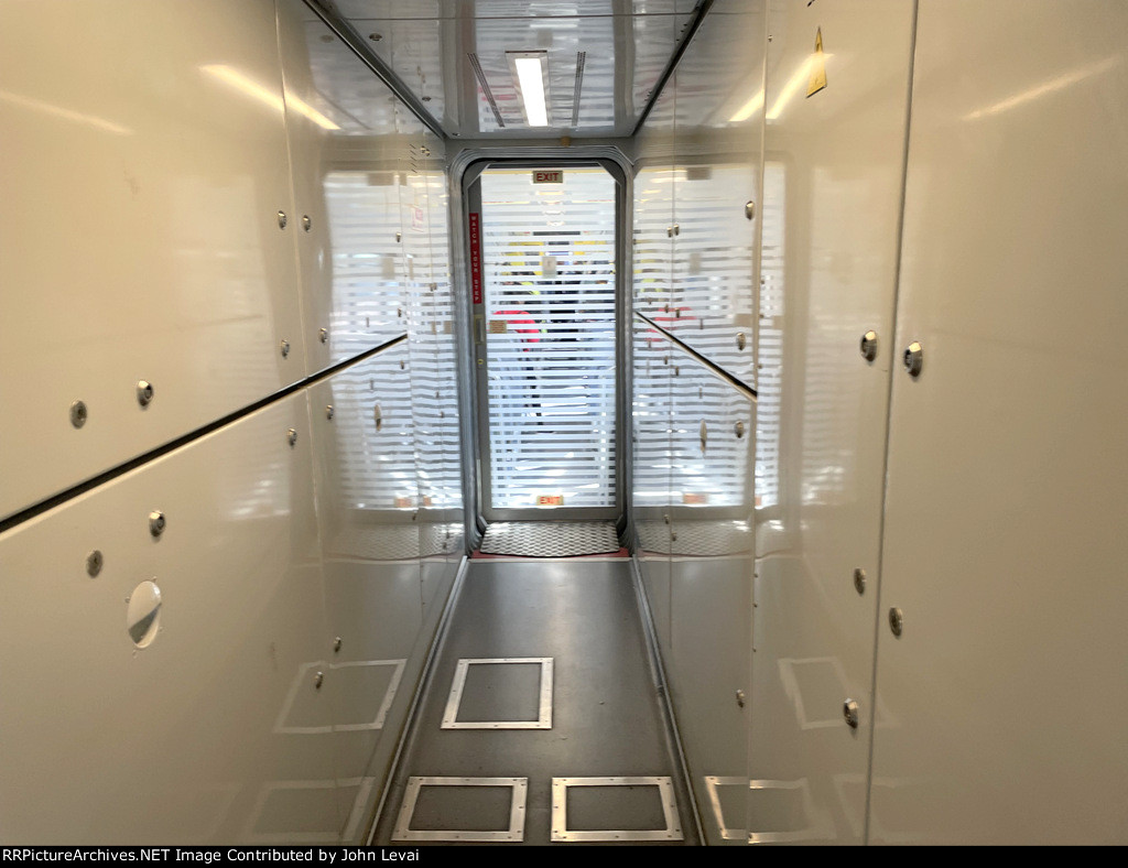 interior of the eBART Stadler Car